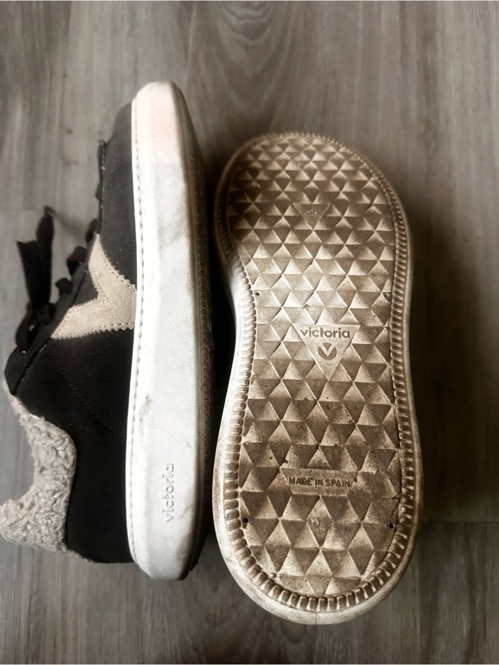 Women's Brown Suede Fur Trim Lace-Up Sneakers